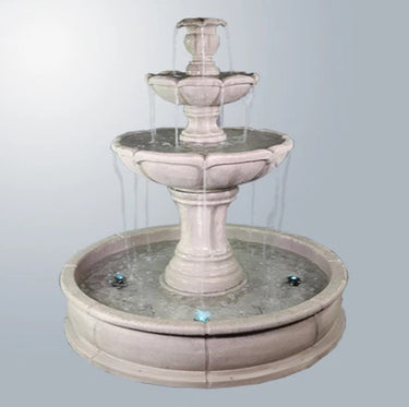 Giannini Garden Velia Three Tier Pond Fountain